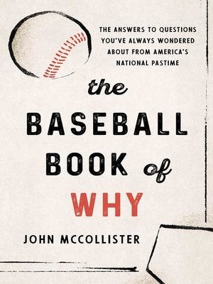 cover image of The Baseball Book of Why